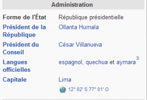 perou administration